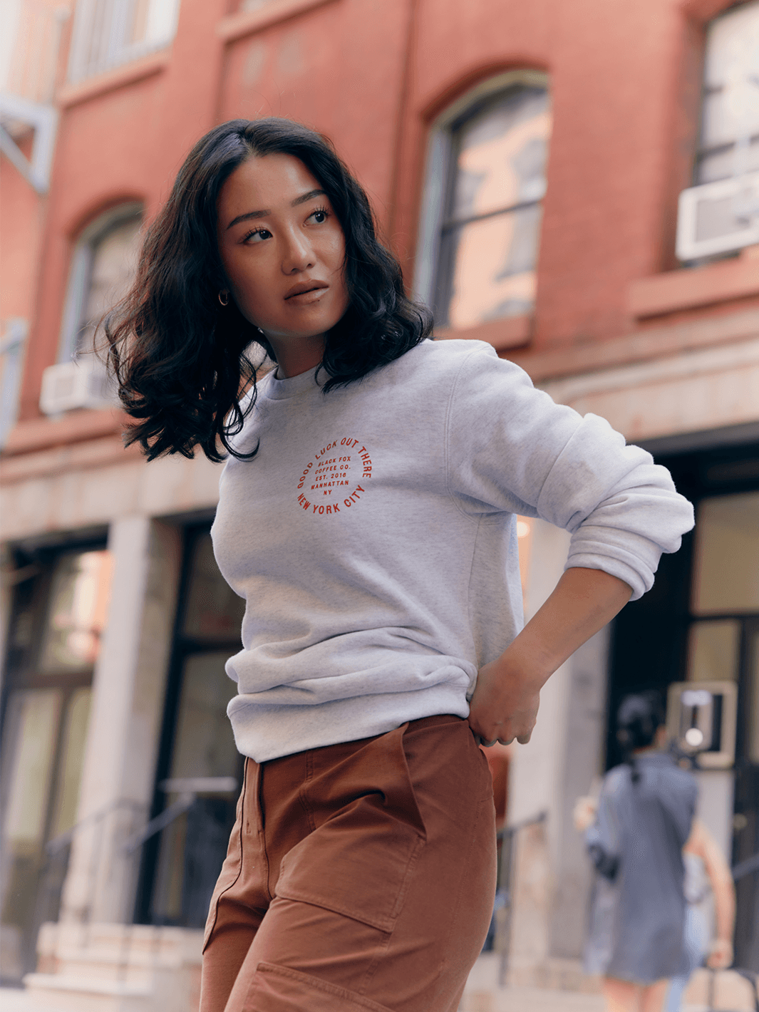 NYC Crew Neck Sweater – Black Fox Coffee Co.