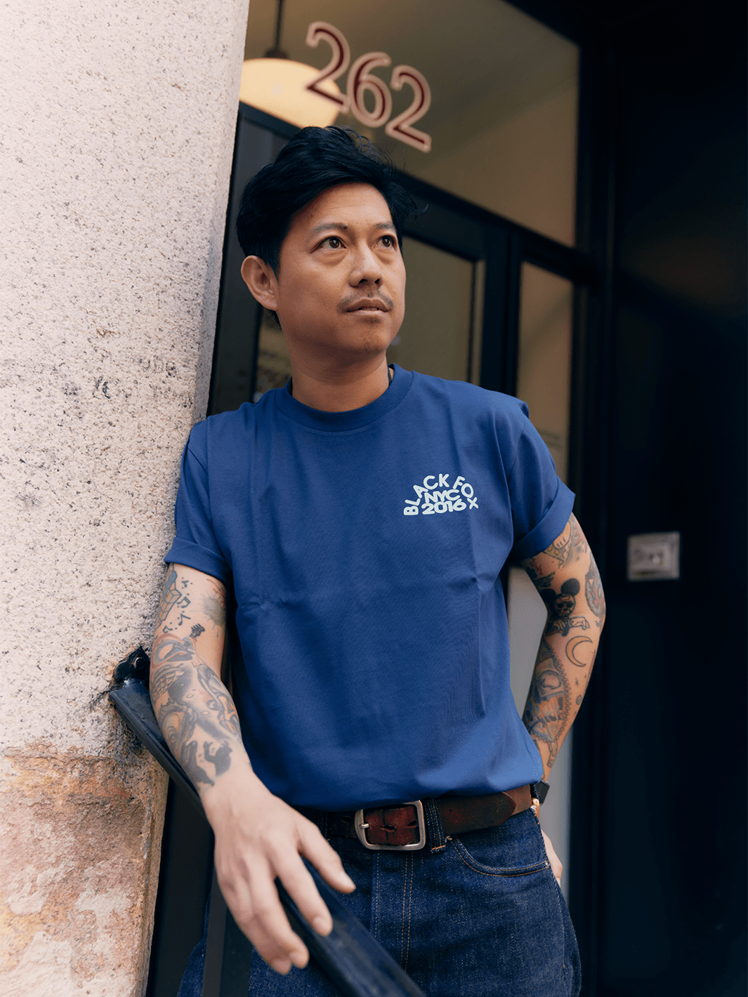 Est. 2016 Black Fox NYC Cobalt T-Shirt – Black Fox Coffee Co. Est. 2016 Black Fox NYC Cobalt T-Shirt – Black Fox Coffee Co.