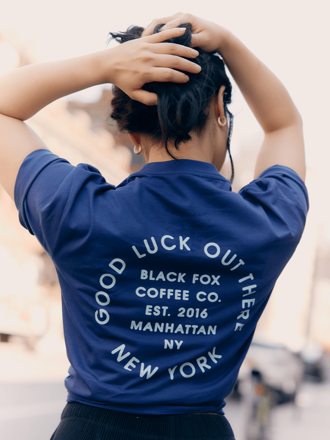 Est. 2016 Black Fox NYC Cobalt T-Shirt – Black Fox Coffee Co. Est. 2016 Black Fox NYC Cobalt T-Shirt – Black Fox Coffee Co.